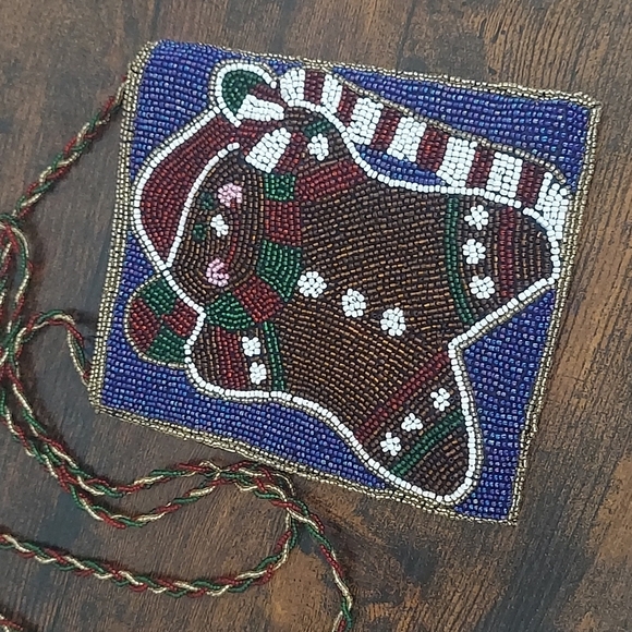 C. Marie Handbags - C Marie Beaded Holiday Gingerbreadman Crossbody